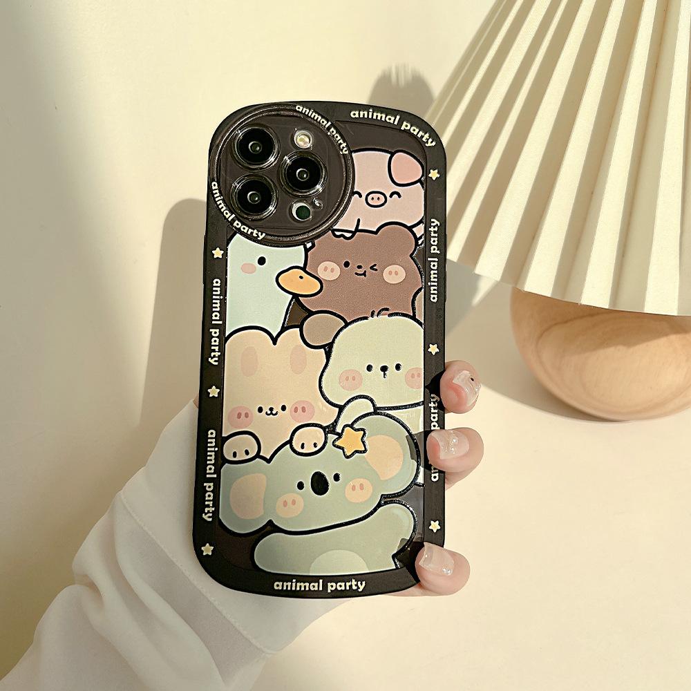 

Original Cartoon 15 Suitable for Iphone13 IPhone Case 14promax New Model 11 Varnish 16 Silicone Xr Soft 12pro (6.1)