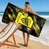 1ttihad Club Print Beach Towel, Large Soft Quick Dry Towel for Beach Camping Swimming