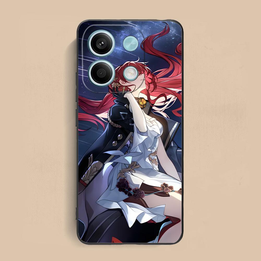 HSR Himeko Matte TPU Mobile Phone Case for Xiaomi Redmi 15 14 13 12 A5 3 2 1 C Plus 4G 5G Colorful Printing Cover