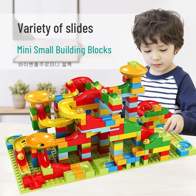 Children's Building Block Table: Educational Ball Track Puzzle Toy for Ages 3-6