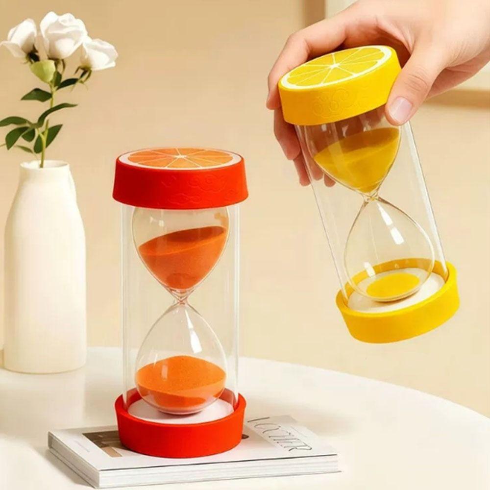 Portable Fruit Sand Clock Colorful Sand Hourglass Timer Stylish 3 Minutes Hourglass Child