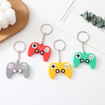 Kreativer Spielkonsolen-Griff Schlüsselanhänger Mini-Gamepad Spielzeug Anhänger Mode Rucksackdeko Auto Schmuckstücke für Kindergeschenke