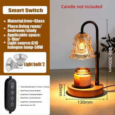 Adjustable Candle Warmer Lamp Anti-Glare with Timer and Dimmer Electric Wax Warmer Home Decor Wax Melt Warmer Scented Candles