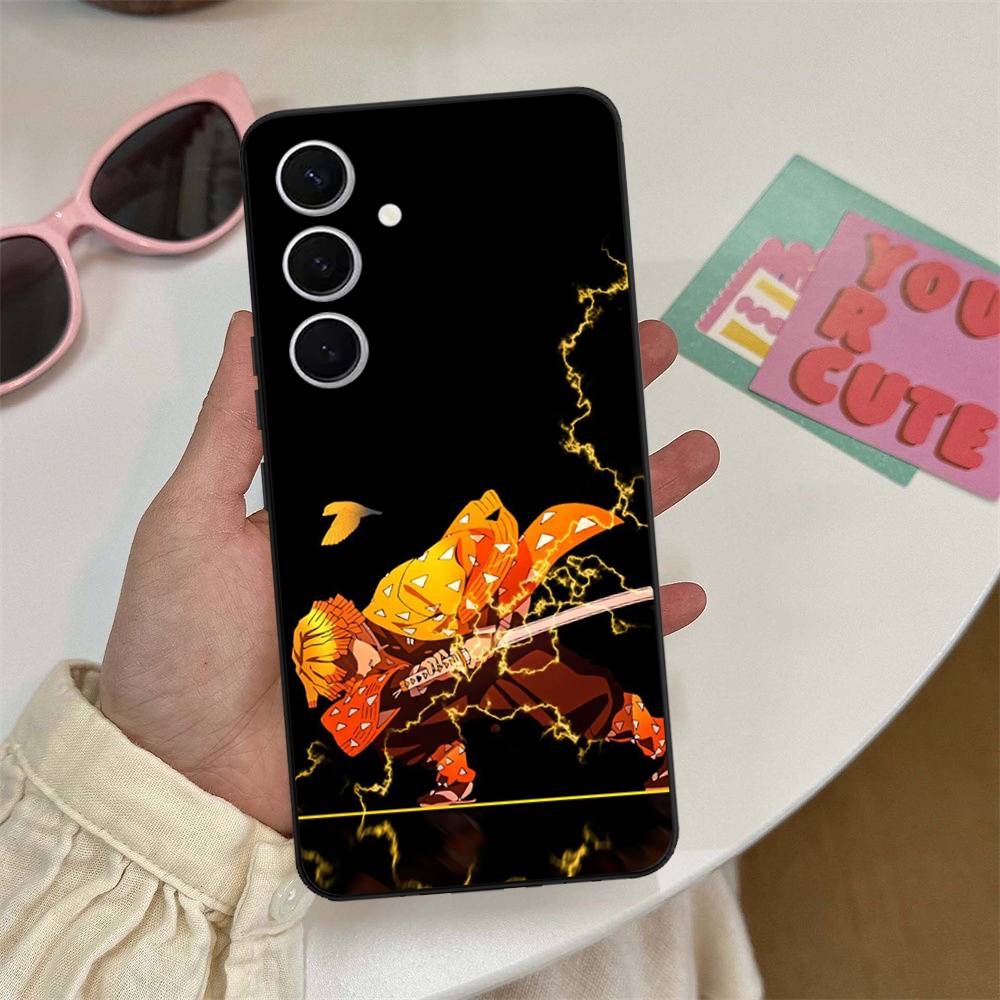 Anime Demon Slayer Phone Case For Samsung S 20 21 22 23 Lite Plus Ultra Clear Mobile Cover Funda