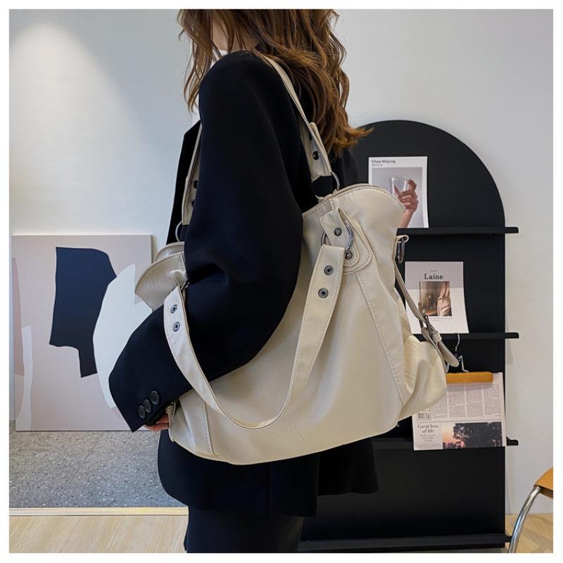 Velkokapacitní černé kabelky přes rameno pro ženy, velká nákupní taška, jednobarevná měkká kožená crossbody kabelka, dámská cestovní taška