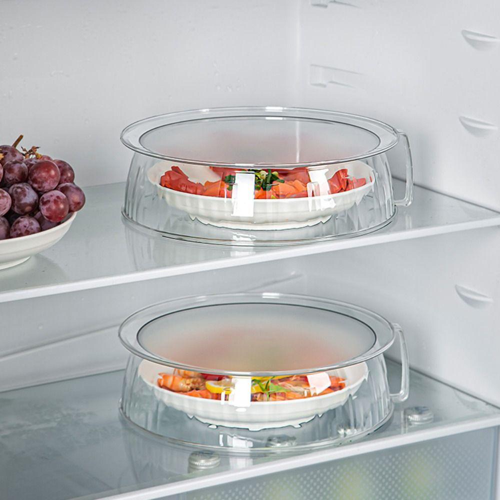 With Handle Microwave Food Cover Heat-Resistant Food Plates Microwave Splatter Guard  Freezer