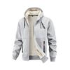 Autumn and Winter Sherpa Jacket Men's Casual Thickened Hooded Youth Coat Jacket Tops for Men