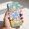 Cartoon Dog Pattern Glossy Film Hard PC Phone Case for Google Pixel 7 7a 8 8a 9 9a Pro XL 5G