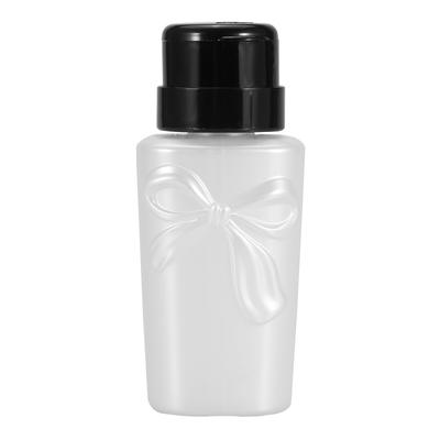 230ML Plastic Nail Art Pump Dispenser Polish Remover Empty Bottle Container(White)