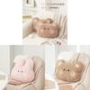 Plush Bear Emoticon Pillow With Soft Foam For Lounge And Office Comfort