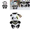 Charming Graduation Panda Plush Toy Adorable Stuffed Animal With Customizable Logo