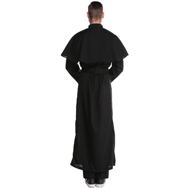 Stylish Unisex Couples Costume For Halloween Featuring Priest And Nun Theme M-xl Sizes