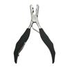 5.7 Inch 2 In 1 Black Handle Plier with Flat Grooves 3mm and 5mm Grooves Pre-Bonded Hair Extension Clamp