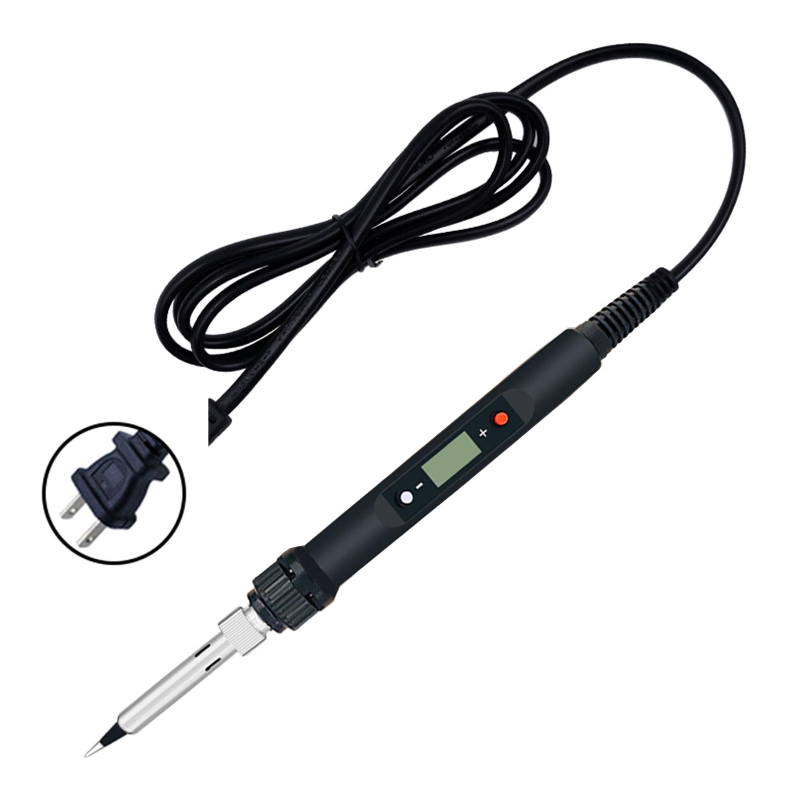 

Набор паяльников мощностью 85 Вт с контролем температуры, запираемый, со светодиодным экраном, сменные насадки для сварочных работ чёрный