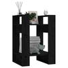 Bookshelf Room Divider Black 41 x 35 x 57 cm Solid Pine Wood
