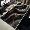 Black Gold Marble Mouse Pad  Gaming Accessories Office Gamer Keyboard Desk Mat NonSlip Laptop Golden Hexagon Mousepad