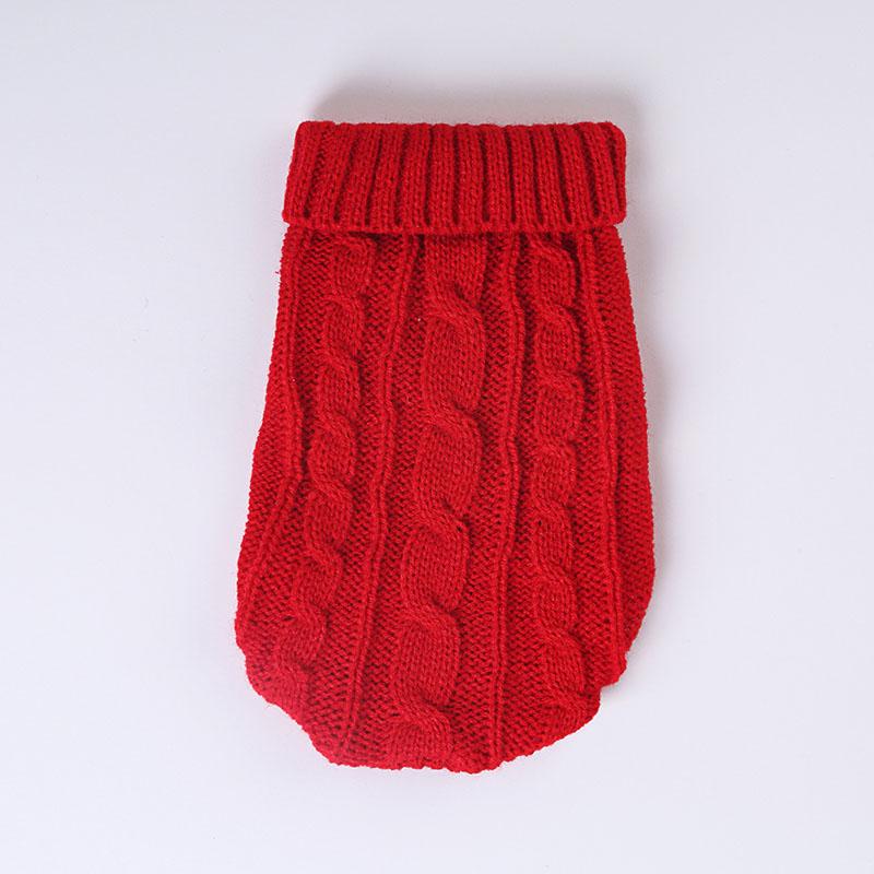 Winter Warm Pet Sweater for Dogs Cats Solid Dog Cat Clothes Puppy Dachshund Shih Tzu Gota Pullovers Kedi Dog Clothing Pull Chien