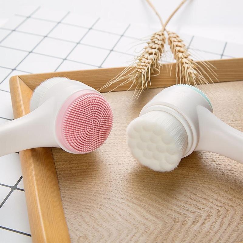 3D oboustranný multifunkční kartáč na obličej Stroj na čištění pleti Exfoliační kartáč na čištění obličeje