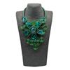 Nouveau set collier boucles d'oreilles en fil d'aluminium Fleurs Africaines 2024 Pour Femmes Fête Robe de Mariage