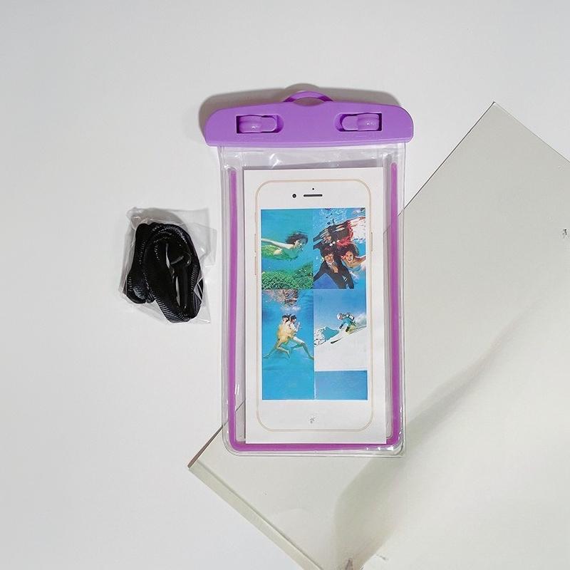 Univerzální vodotěsné pouzdro na telefon pro plavání, potápění, podvodní fotografování, utěsněné poutko, ochrana proti ztrátě, úložná taška, organizace