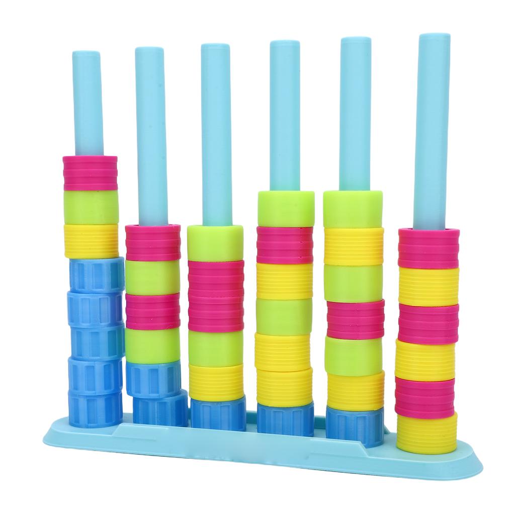 Color Matching Stacking Puzzle Game Educational Wooden Color Match Challenge Game for Kids
