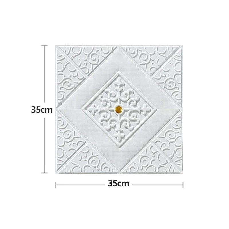 20Pcs Wall Sticker 3D Wallpaper Self-Adhesive Peel and Stick Foam Wall Panel for Bedroom Living Room Kids Room Home Decoration