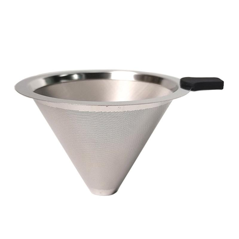 600 Meshes Stainless Steel Coffee Filter Double Layer Coffee Filter Meshes Durable Coffee Strainer For Flavorful Brews