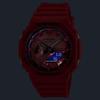 CASIO Watch Red Black Overseas Model G-SHOCK Analog-Digital GA-2100RRB-4A Men's