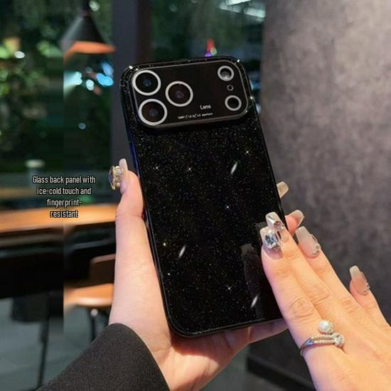 Custodia Semplice con Glitter per iPhone 17 Pro Max da Donna