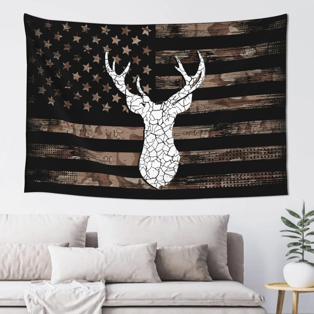 American Flag Black White Tapestry Wall Decoration, Art Tapestries Wall Hanging, Banner Wall Tapestry For Dorm Bedroom Living