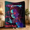 Play Chucky Slasher 1988 Warm Blanket  Picnic Plush Throw Blanket Fluffy Living Room Flannel Bedspread Sofa Bed Cover