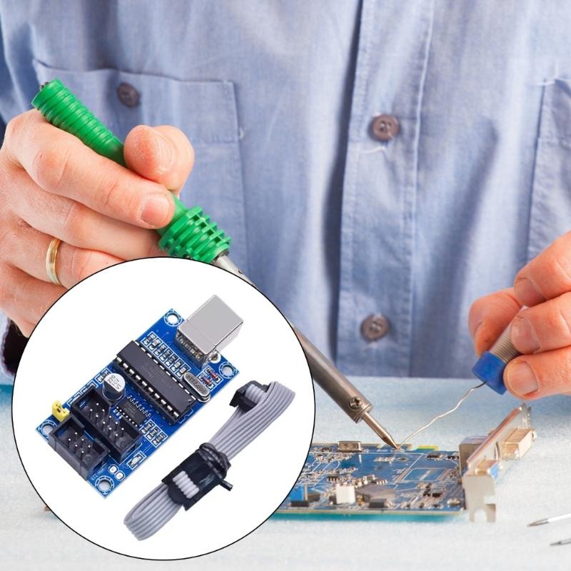 Portable USB Powered AVR Programmer USBTinyISP AVR ISP Programmer For Bootloader Installation 6Pin /10Pin Adapter