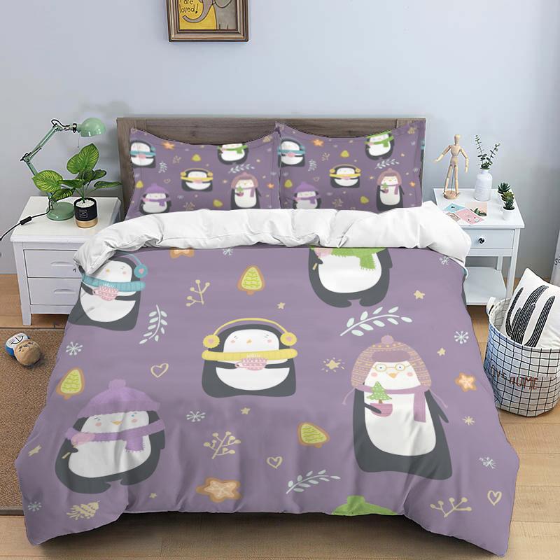 3D Bed set Beautiful Beach Bedding Bed Sets Modern Quilt Cover+pillowcases Winter California King Bedding Sets Jogo De Cama Bed