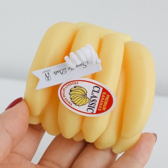 Decorative Scented Candle Innovative Banana Charming Pear Peach Fruit Wax Candle Home Decor