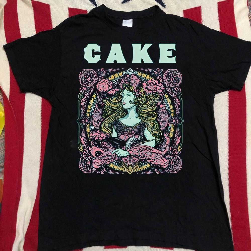Редкий! CAKE Band Хлопковая рубашка Унисекс Концертный S до 5XL MQ166 Унисекс Футболка S