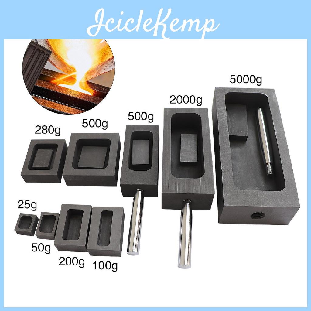 Ingot Graphite Jewelry Mold Special Value 0255 Kg Crucible Mould For Gold Silver Copper Brass Aluminum Melting Casting