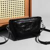 Leather Crossbody Bag, Fashionable and High-end, Women's Simple and Explosive Pattern Cowhide Shoulder Bag