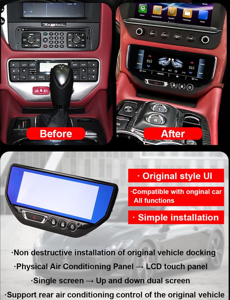 7" LCD A/C Climate Control Touch Screen For Maserati GT GranTurismo 2007-2015