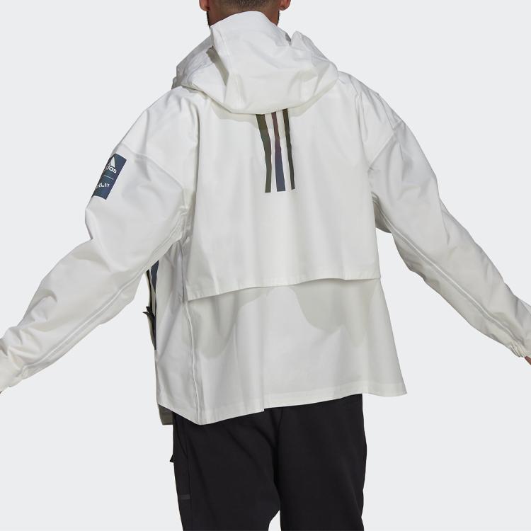 Adidas MYSHELTER Jackets Men's White Hooded Moderate Other (Unisex) Jackets GK8707