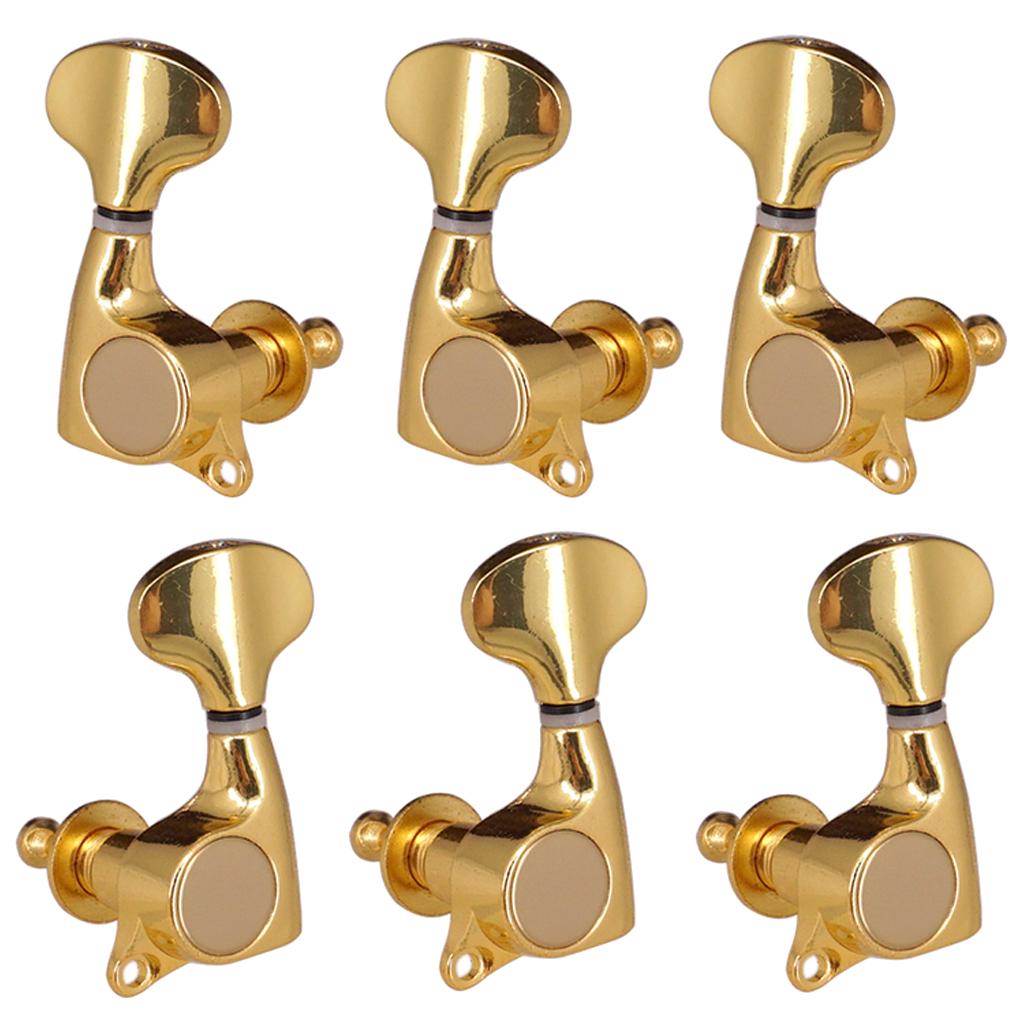 3R3L Acoustic Electric Guitar String Tuning Pegs Keys Machine Head Golden