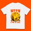 Miau Ich Bin Eine Katze Halloween Schwarze Katze Horror Gruselig Spukhaus Kinder T-Shirt