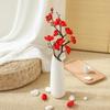 Artificial Plum & Peach Blossom Bonsai: Dried Flower Arrangement for Indoor Decoration