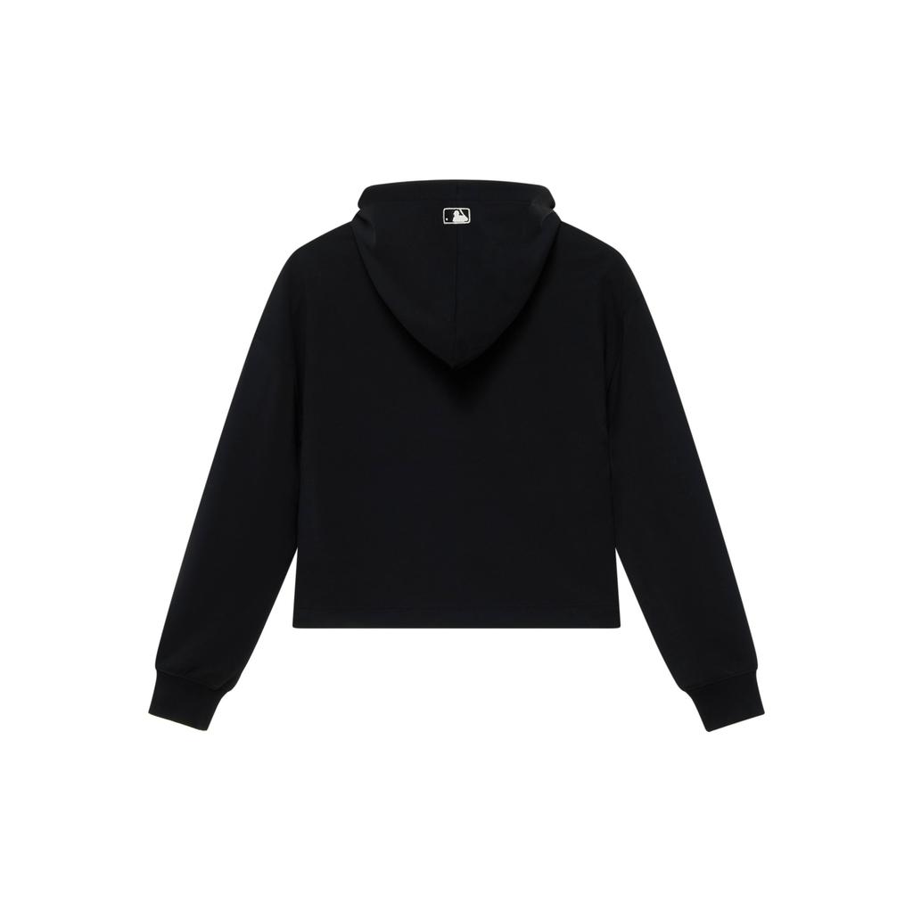 New MLB New York Yankees Basic Collection 24FW Cropped Hoodie Unisex Black 3FHDBA144-50BKS