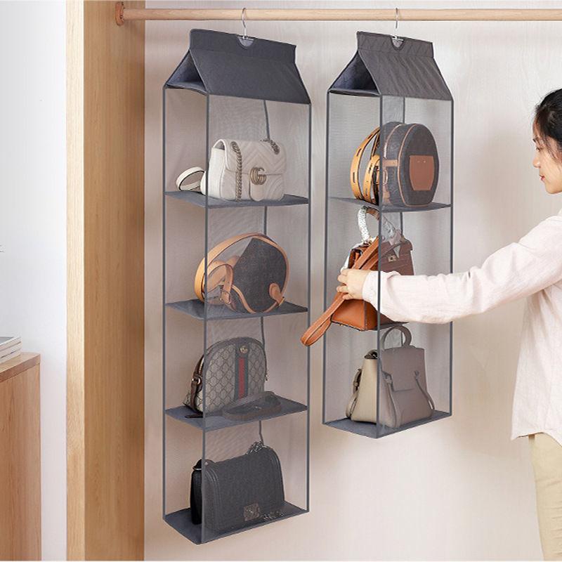 Hanging Organizer for Closet, Storage Bag for Purses, Door Storage Rack, Multi-Layer Household Storage Hanging Bag