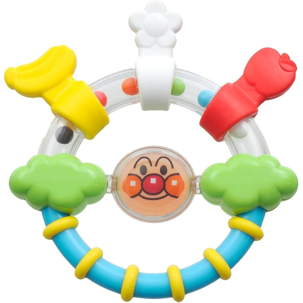 Bandai Baby Lab Anpanman First Rattle Teether Toy for Infants