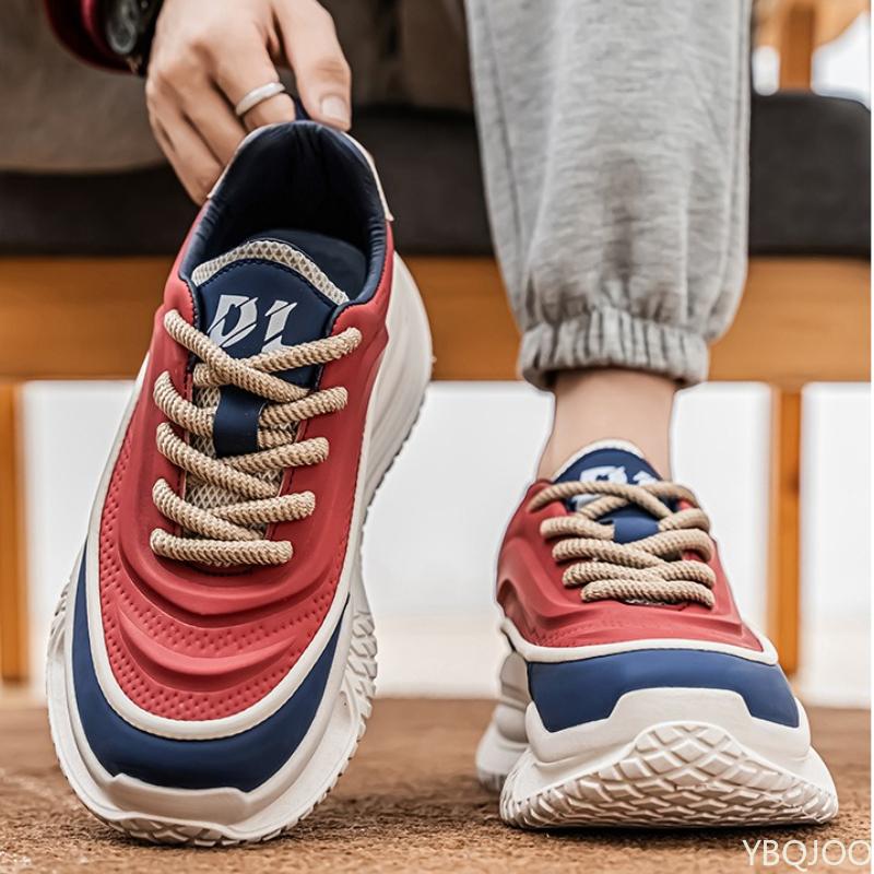 Fashion New autumn winter thick soled height increasing shoes versatile  personalized student casual simple comfortable men's shoes