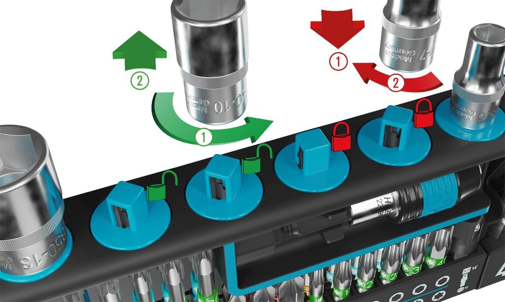 HAZET of Smart Holder Tool Set with Bit Socket Hex 60 Operating Precision Electrical Bicycle Portable Made In Germany (Hazet) [Top Category] 2300SH-1