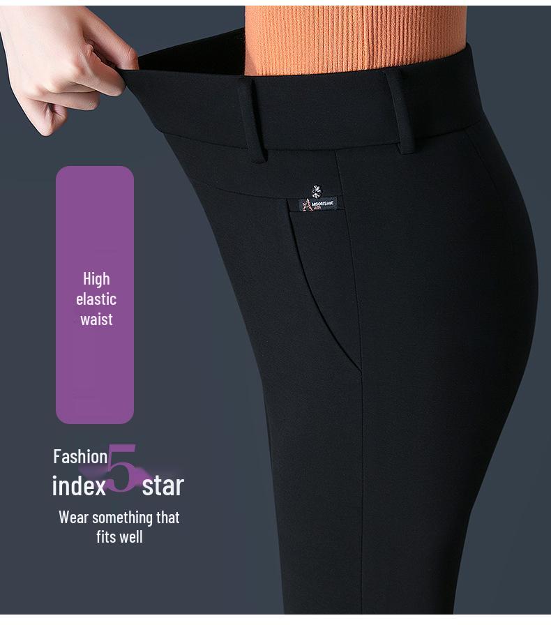 2025 Damen Leggings mit elastischem Bund: Frühling & Herbst, Mittleres Alter & Ältere, Slim Fit Bleistifthose