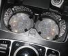 Car Coasters for Drink Rhinestone Set of 2 Holders, Non-Slip, Design, Beautiful, (Silver)