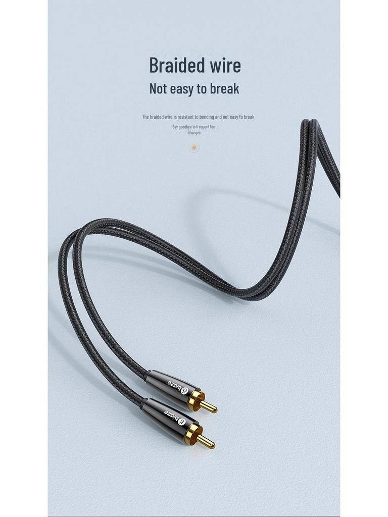 Biaz Cinch RCA Lotus Kopf Stecker-zu-Stecker Digitales Audio Subwoofer Kabel SPDIF 5.1